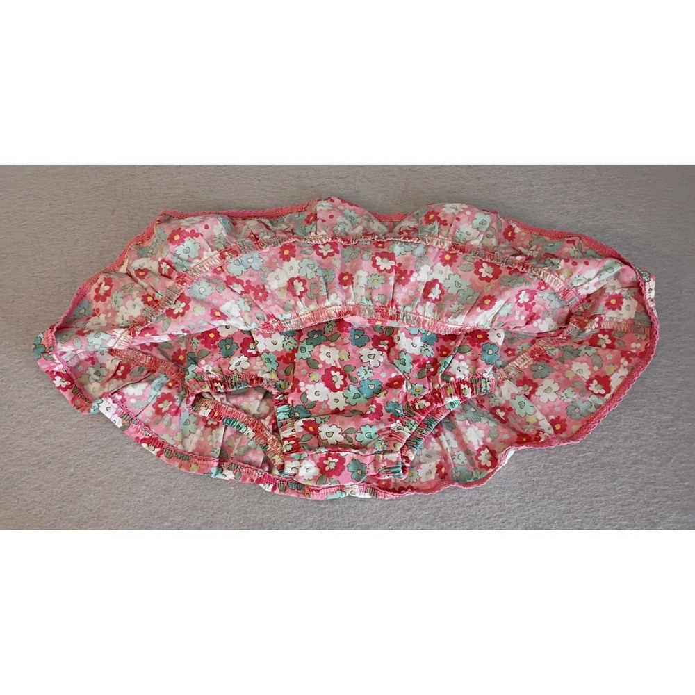 OshKosh B'Gosh Y2K Vtg Light Floral Skirt Bloomers Sz 12 Months,Pink White Green - Picture 6 of 7